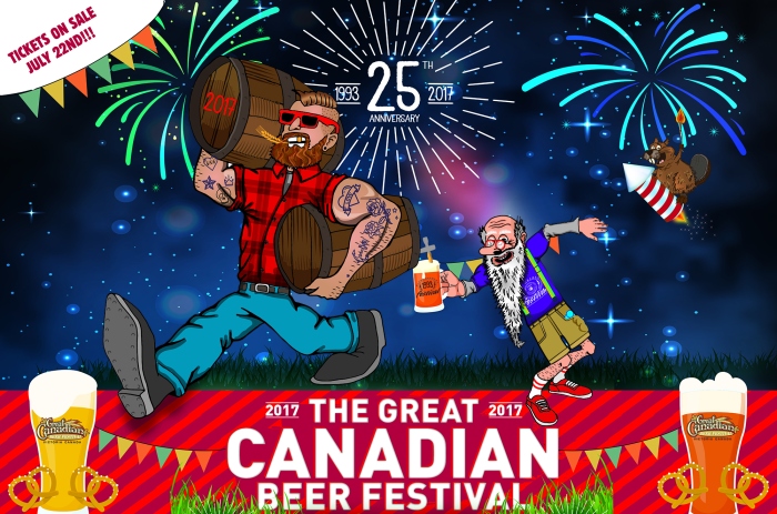 Poster for The Great Canadian Beer Festival 2017.